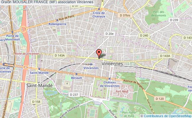 plan association Mousaler France (mf) Vincennes