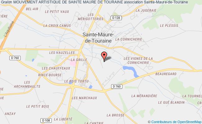 plan association Mouvement Artistique De Sainte Maure De Touraine Sainte-Maure-de-Touraine