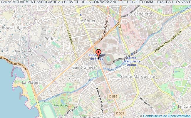 plan association Mouvement Associatif Au Service De La Connaissance De L'objet Comme Traces Du Vivant (mascot) Marseille