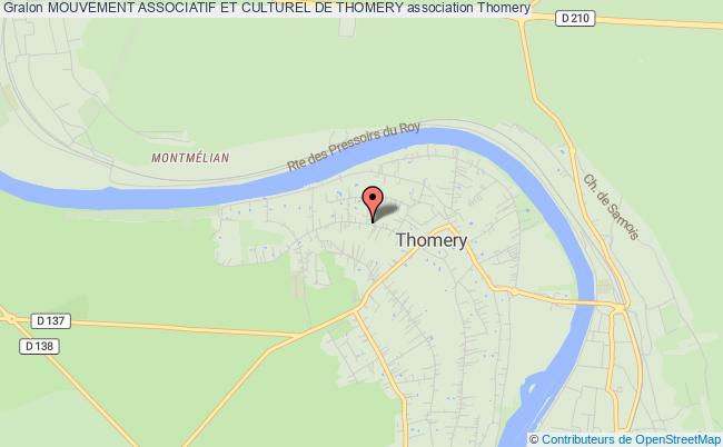plan association Mouvement Associatif Et Culturel De Thomery Thomery