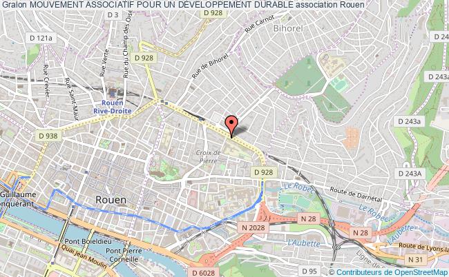 plan association Mouvement Associatif Pour Un DÉveloppement Durable Rouen