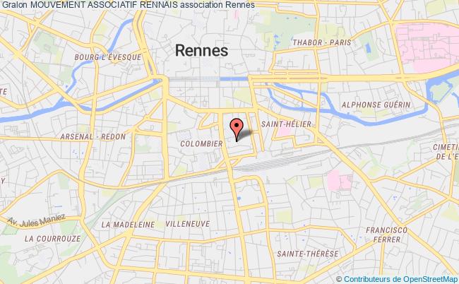 plan association Mouvement Associatif Rennais Rennes
