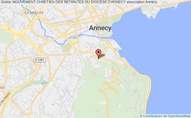 plan association Mouvement Chretien Des Retraites Du Diocese D'annecy Annecy