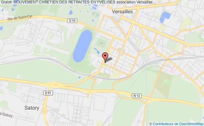 plan association Mouvement Chretien Des Retraites En Yvelines Versailles