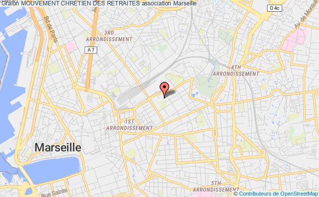 plan association Mouvement Chretien Des Retraites Marseille