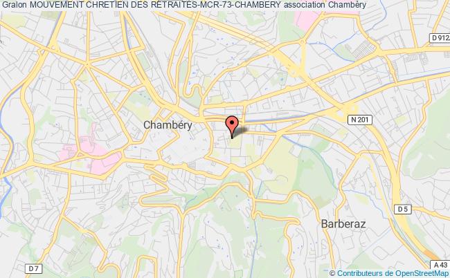 plan association Mouvement Chretien Des RetraitÉs-mcr-73-chambery Chambéry Cédex