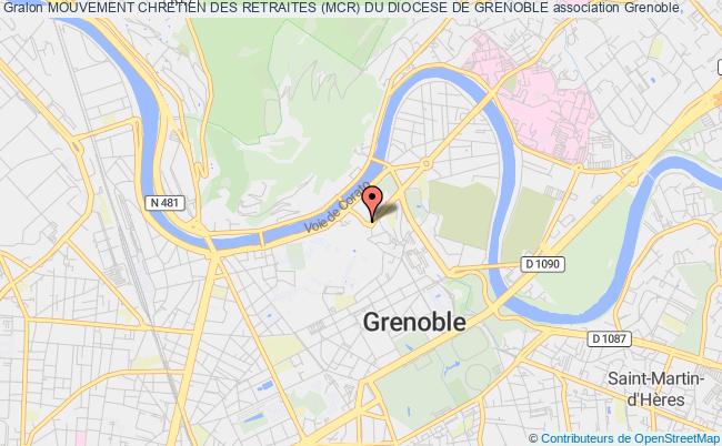 plan association Mouvement Chretien Des Retraites (mcr) Du Diocese De Grenoble Grenoble