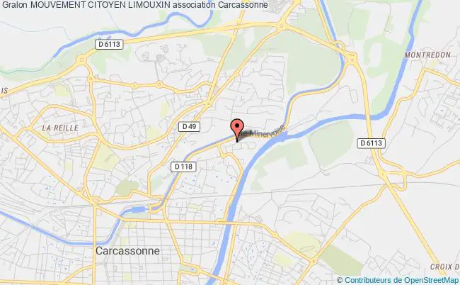 plan association Mouvement Citoyen Limouxin Carcassonne