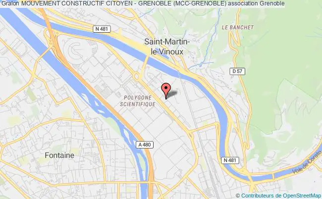 plan association Mouvement Constructif Citoyen - Grenoble (mcc-grenoble) Grenoble