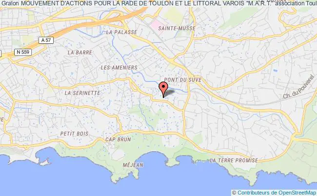 plan association Mouvement D'actions Pour La Rade De Toulon Et Le Littoral Varois "m.a.r.t." Toulon
