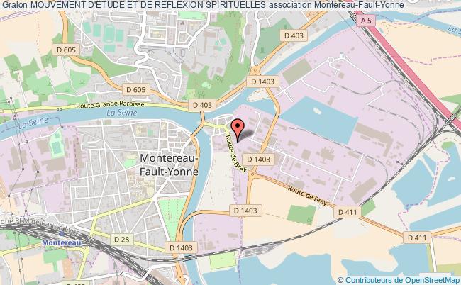 plan association Mouvement D'etude Et De Reflexion Spirituelles Montereau-Fault-Yonne