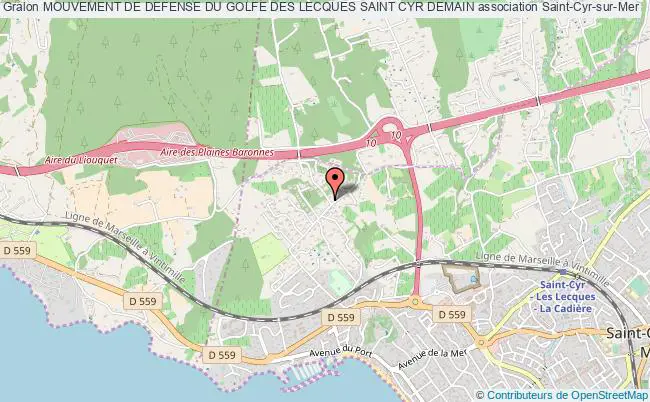 plan association Mouvement De Defense Du Golfe Des Lecques Saint Cyr Demain Saint-Cyr-sur-Mer