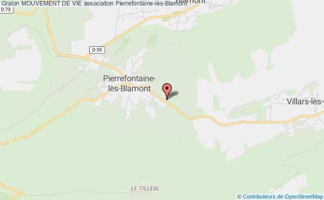 plan association Mouvement De Vie Pierrefontaine-lès-Blamont