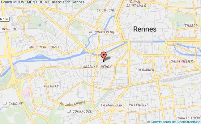 plan association Mouvement De Vie Rennes