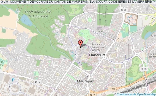 plan association Mouvement Democrate Du Canton De Maurepas, Elancourt, Coignieres Et La Verriere( Modem Canton De Maurepas) Maurepas