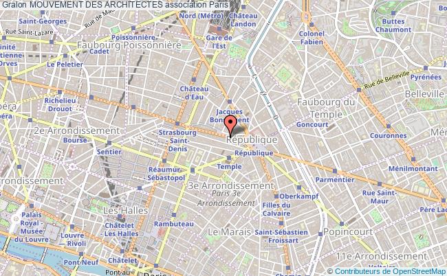 plan association Mouvement Des Architectes Paris