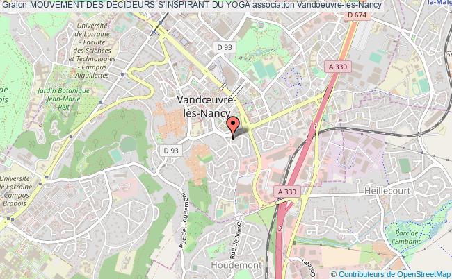 plan association Mouvement Des Decideurs S'inspirant Du Yoga Vandoeuvre-lès-Nancy