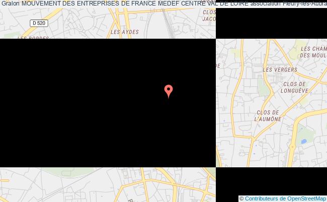 plan association Mouvement Des Entreprises De France Medef Centre Val De Loire Fleury-les-Aubrais