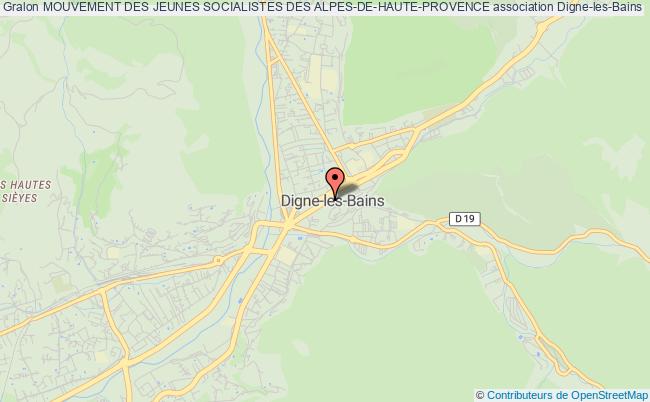 plan association Mouvement Des Jeunes Socialistes Des Alpes-de-haute-provence Digne-les-Bains