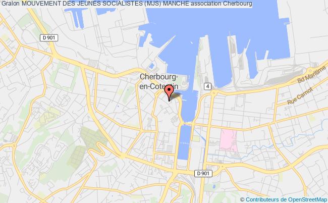 plan association Mouvement Des Jeunes Socialistes (mjs) Manche Cherbourg-Octeville