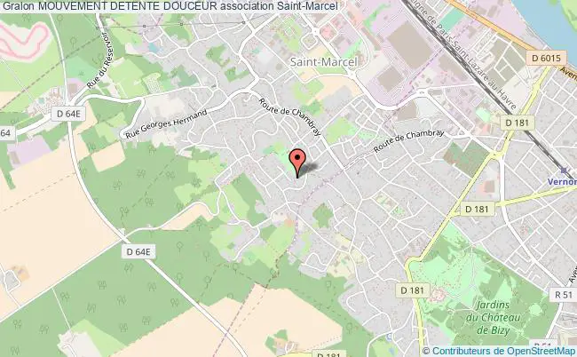 plan association Mouvement Detente Douceur Saint-Marcel