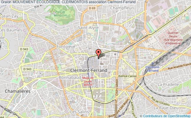 plan association Mouvement Ecologique Clermontois Clermont-Ferrand