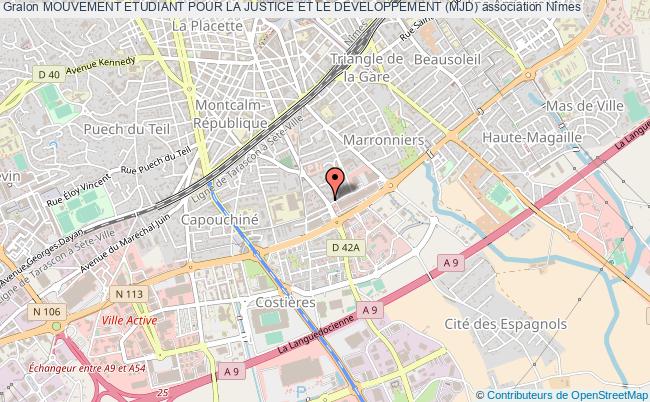 plan association Mouvement Etudiant Pour La Justice Et Le Developpement (mjd) Nîmes