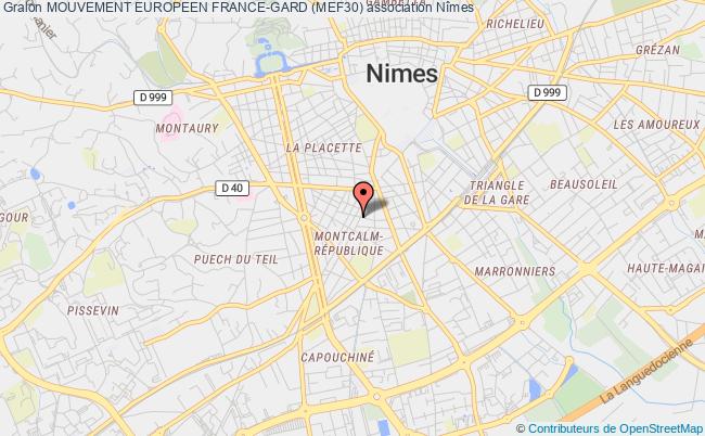 plan association Mouvement Europeen France-gard (mef30) Nîmes