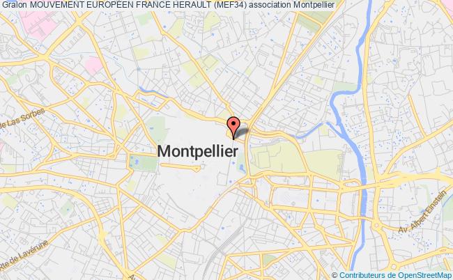 plan association Mouvement EuropÉen France Herault (mef34) Montpellier
