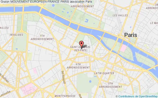 plan association Mouvement Europeen-france Paris Paris