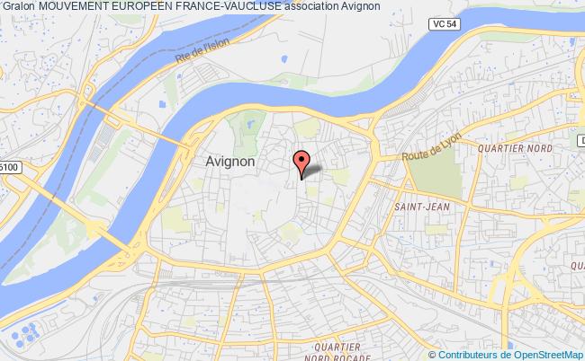 plan association Mouvement Europeen France-vaucluse Avignon