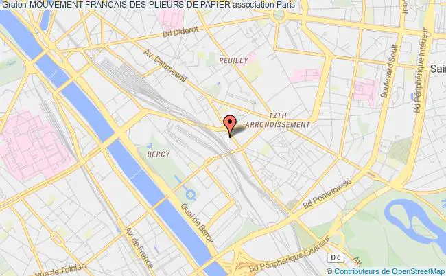 plan association Mouvement Francais Des Plieurs De Papier Paris