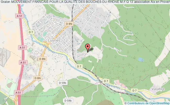 plan association Mouvement Francais Pour La Qualite Des Bouches Du Rhone M.f.q 13 Aix-en-Provence