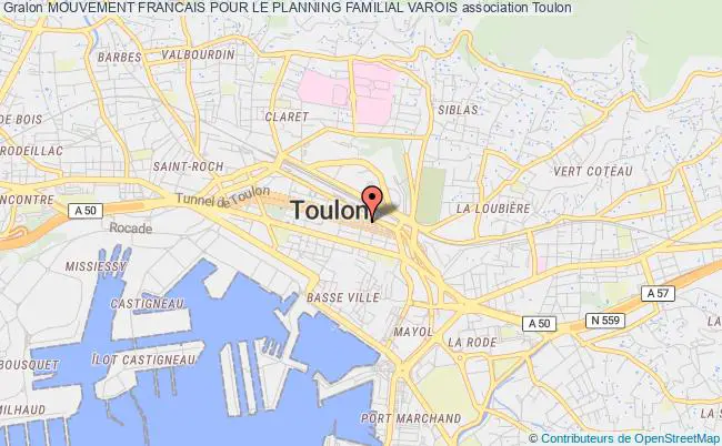 plan association Mouvement Francais Pour Le Planning Familial Varois Toulon