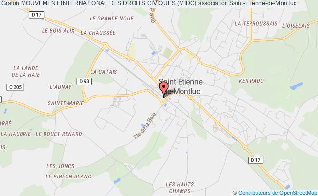 plan association Mouvement International Des Droits Civiques (midc) Saint-Étienne-de-Montluc