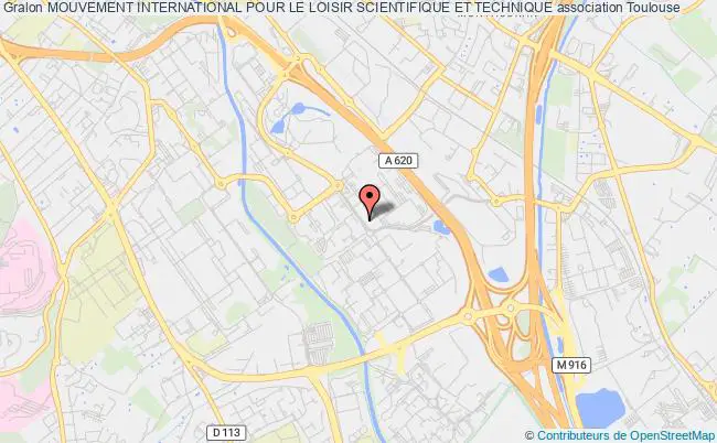 plan association Mouvement International Pour Le Loisir Scientifique Et Technique Toulouse