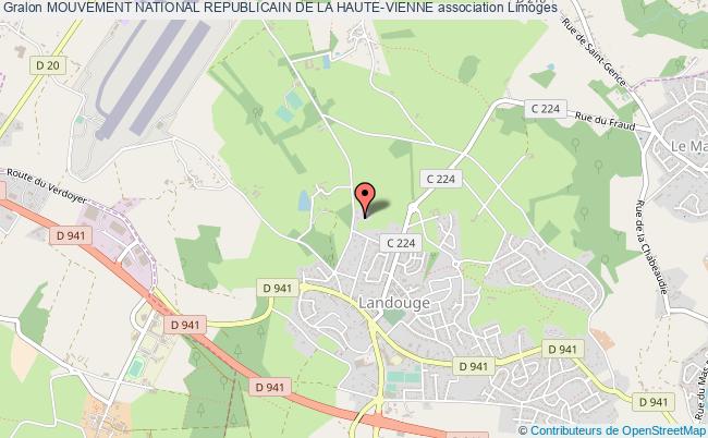 plan association Mouvement National Republicain De La Haute-vienne Limoges