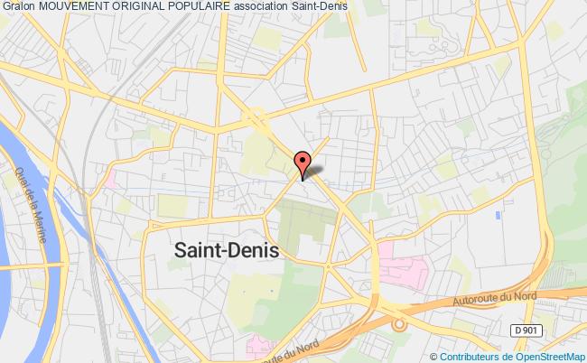 plan association Mouvement Original Populaire Saint-Denis