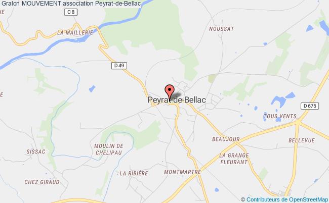 plan association Mouvement Peyrat-de-Bellac