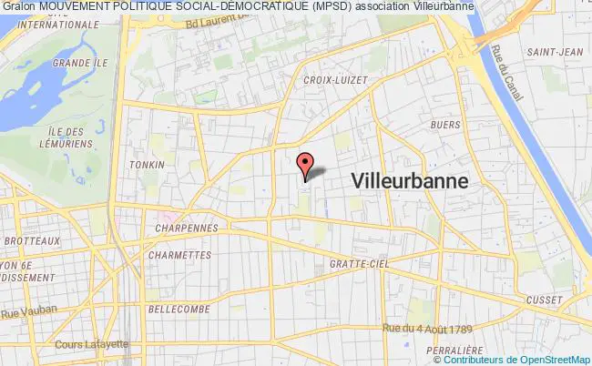 plan association Mouvement Politique Social-dÉmocratique (mpsd) Villeurbanne