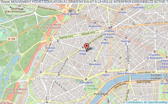 plan association Mouvement Pour L'education A L'orientation Et A La Veille Interprofessionnelle Active "meovia" Paris