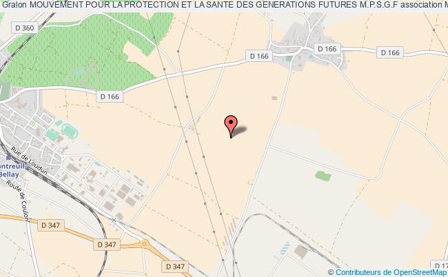 plan association Mouvement Pour La Protection Et La Sante Des Generations Futures M.p.s.g.f Montreuil-Bellay