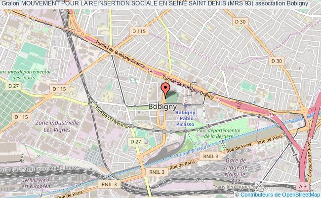 plan association Mouvement Pour La Reinsertion Sociale En Seine Saint Denis (mrs 93) Bobigny