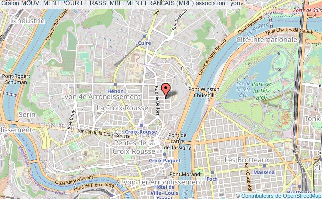 plan association Mouvement Pour Le Rassemblement Francais (mrf) Lyon 4e Arrondissement