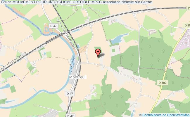 plan association Mouvement Pour Un Cyclisme Credible Mpcc Neuville-sur-Sarthe