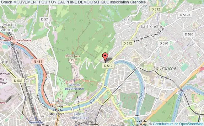 plan association Mouvement Pour Un DauphinÉ DÉmocratique Grenoble