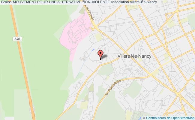 plan association Mouvement Pour Une Alternative Non-violente Villers-lès-Nancy