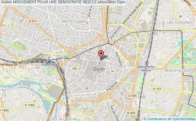 plan association Mouvement Pour Une Democratie Reelle Dijon