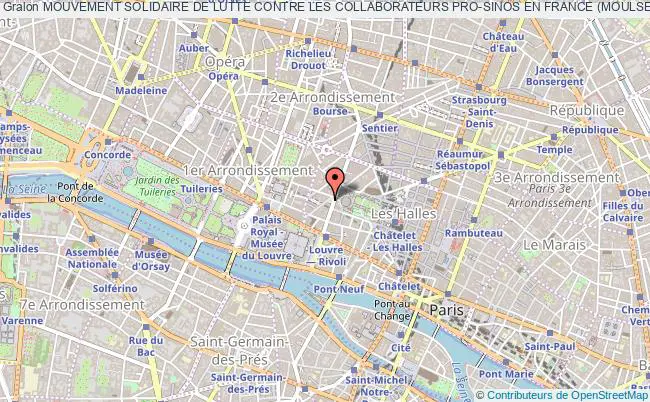 plan association Mouvement Solidaire De Lutte Contre Les Collaborateurs Pro-sinos En France (moulsef) Paris
