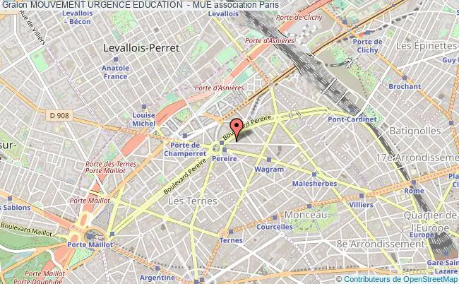 plan association Mouvement Urgence Education  - Mue Paris